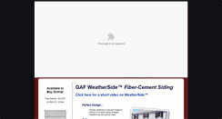 Desktop Screenshot of gaf-weatherside.com