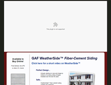 Tablet Screenshot of gaf-weatherside.com